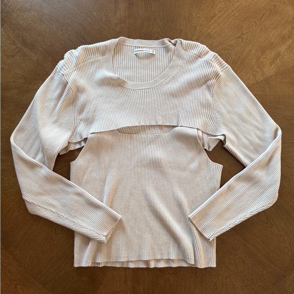 Cropped sweater set
